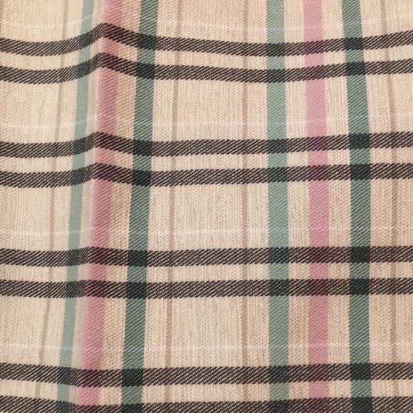 Pastel Grid Patterned Pull On Pant Trousers Career Office Casual Church Size 8 - Picture 3 of 10